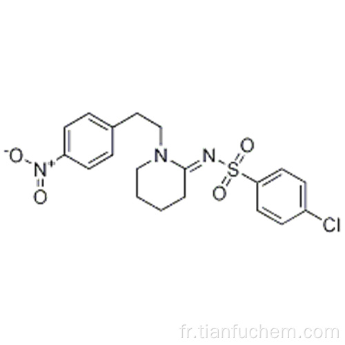 BenzenesulfonaMide, 4-chloro-N- [1- [2- (4-nitrophényl) éthyl] -2-pipéridinylidène] - CAS 93101-02-1